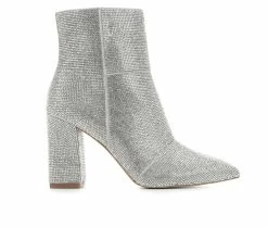 Outlet 🧨 Women's Madden Girl Flex Booties Silver 🌟