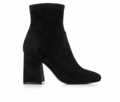 Discount ❤️ Women's Madden Girl Swift Heeled 🥾 Boots Black ⌛