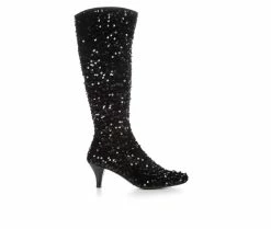 Best Pirce 👍 Women's Impo Namora Sequin Knee High 🥾 Boots Black 😍
