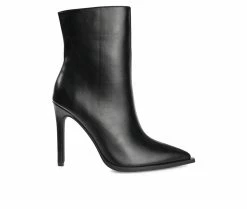 Best Sale ⭐ Women's Journee Collection Limma Stiletto Booties Black 👏