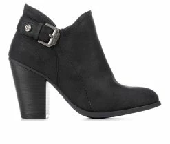 Best deal ✔️ Women's Daisy Fuentes Capri Heeled Booties Black 🥰