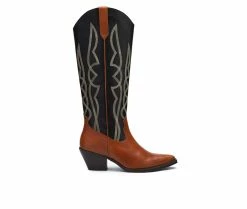Discount 🧨 Women's Coconuts By Matisse Alpine Western 🥾 Boots Black/Tan ❤️
