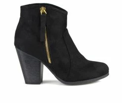 Coupon 🔥 Women's Journee Collection Link Wide Width Booties Black 🥰