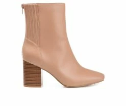 Best Pirce ❤️ Women's Journee Collection Maize Booties Nude 🤩