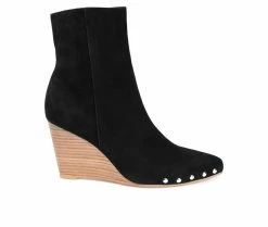 Budget 🔥 Women's Journee Signature Reeya Wedge Booties Black 🔥