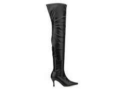 Budget ✔️ Women's Gabrielle Union Tall Celia Boot Over The Knee 🥾 Boots Black 🔥