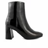 Budget 👏 Women's Sugar Elly Heeled Booties Black Patent 🎉