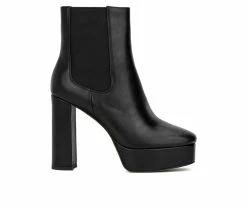 Best deal ✨ Women's Gabrielle Union Janna Heeled Chelsea Booties Black 😀