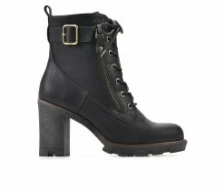 Best reviews of 🧨 Women's White Mountain Beverley Heeled Lace Up Booties Black 🤩