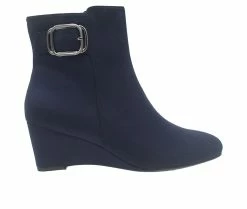 Hot Sale 🎁 Women's Impo Jalisa Wedge Booties Midnight Blue ⌛