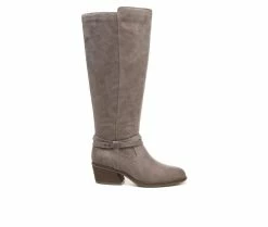 Best reviews of 🥰 Women's Dr. Scholls Liberate Wide Calf Knee High Heeled 🥾 Boots Taupe ⌛