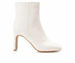 Coupon 🎁 Women's Journee Collection Sarla Stiletto Booties White 😍
