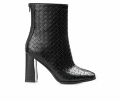 Best Sale 🥰 Women's Journee Collection Brielle Booties Black ❤️