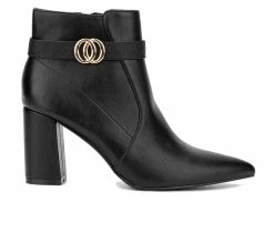 Best reviews of 😀 Women's New York And Company Elisabeth Heeled Booties Black ⭐