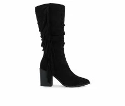 Budget ✔️ Women's Journee Collection Hartly-XWC Mid Calf Western Inspired Boot Black 👏