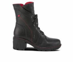 Best Sale ❤️ Women's SPRING STEP Yoku Heeled Booties Black Multi 😀