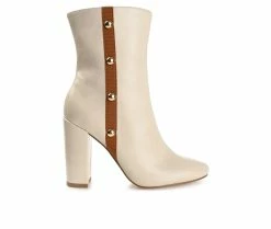 Best deal 😀 Women's Journee Collection Gaibriel Heeled Booties Beige 💯