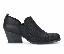 Hot Sale 🎁 Women's Baretraps Ridgley Block Heel Low Ankle Booties Black 🤩