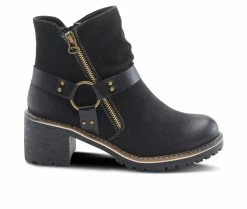 Best deal 🌟 Women's Patrizia Firewood Heeled Booties Black 😍
