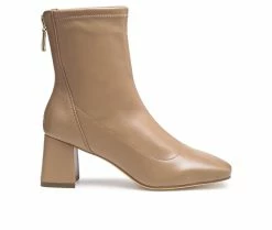 Wholesale 🔔 Women's London Rag Hera Heeled Booties Taupe ✨