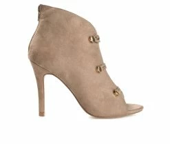 Budget ✔️ Women's Journee Collection Brecklin Stiletto Booties Beige 🥰