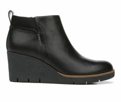 New ✨ Women's Dr. Scholls Berklie Wedge Booties Black Synthetic 😍