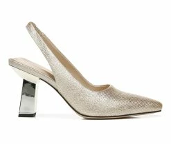 Budget 🧨 Women's Franco Sarto Milano 2 Pumps Gold Leather 🌟
