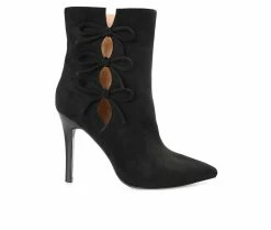 Buy 🎁 Women's Journee Collection Deandre Stiletto Booties Black 😀
