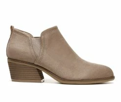 Hot Sale 🎉 Women's Dr. Scholls Laurel Heeled Booties Wood Brown 🧨