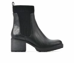 Best Pirce 😀 Women's White Mountain Benji Chelsea Booties Black 🔥