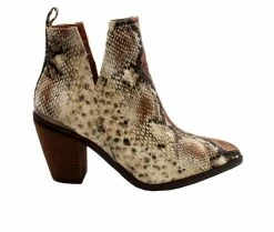 Buy ❤️ Women's Very Volatile Mumba Western Ankle Booties Beige Multi 👍