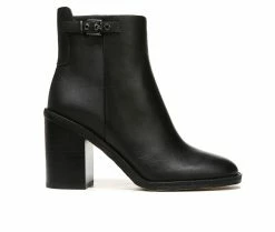 Hot Sale 😍 Women's Franco Sarto Rivet Heeled Booties Black 🌟