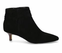 Deals 🔥 Women's Bella Vita Jani Kitten Heel Booties Black Suede ✨