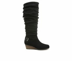 Coupon 😉 Women's Dr. Scholls Break Free Knee High 🥾 Boots Black ✨