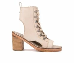 Flash Sale 🤩 Women's Vintage Foundry Co Odette Heeled Booties Off White 😉