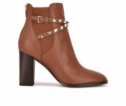 Best reviews of ✨ Women's Nine West Donda Booties Brown 🔥