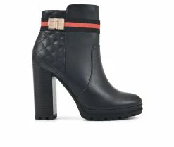 Flash Sale 😉 Women's Seven Dials Heavenly Platform Booties Black/Smooth 🛒