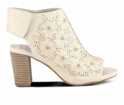 Outlet ❤️ Women's L'Artiste Fab Peep Toe Booties Beige ⭐