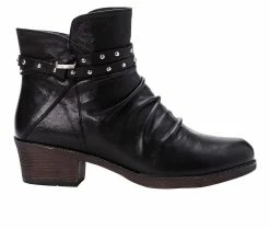 Coupon 😀 Women's Propet Roxie Heeled Booties Black ❤️