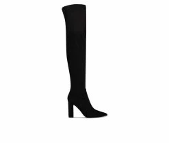 Hot Sale 🥰 Women's Nine West Daser Knee High Heeled 🥾 Boots Black ❤️