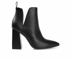 Hot Sale 😀 Women's Journee Collection Neima Heeled Booties Black 😍