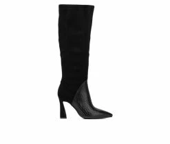 Hot Sale 😍 Women's Torgeis Mia Knee High Heeled 🥾 Boots Black 🧨