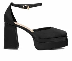 Best deal 🧨 Women's Fashion To Figure Martine Heel Pumps Black Wide 👏