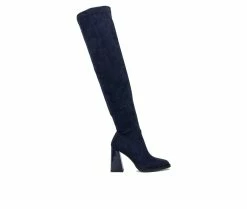 Cheapest ❤️ Women's Torgeis Sasha Knee High 🥾 Boots Navy ✔️