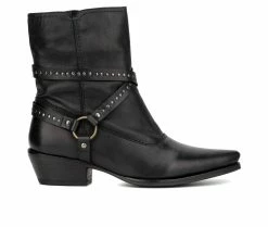 Deals 🤩 Women's Vintage Foundry Co Alissa Western Inspired Booties Black 😀