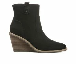 Wholesale 🧨 Women's Dr. Scholls Mirage Wedge Booties Black 🔔