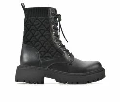 Budget 😉 Women's White Mountain Shayne Lace Up Booties Black 🔥