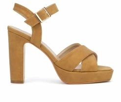 Top 10 🥰 Women's New York And Company Adalia Platform 👗 Dress 🩴 Sandals Tan ✔️