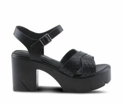 Deals 🥰 Women's Patrizia Judith Block Heeled 🩴 Sandals Black 🤩