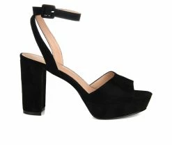 Promo 🤩 Women's Journee Collection Nairri Platform 👠 Heels Black 😉